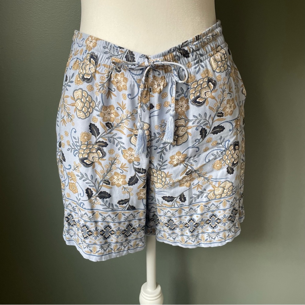 J. Jill Paisley Drawstring Shorts